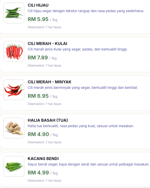 Pratonton aplikasi SemakHarga
